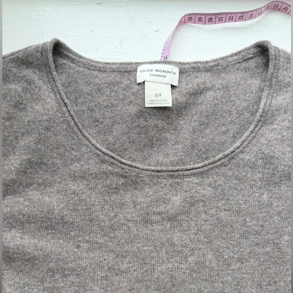 Club Monaco Women’s Gray Long Sleeve Cashmere Sweater Size Small - Picture 3 of 8